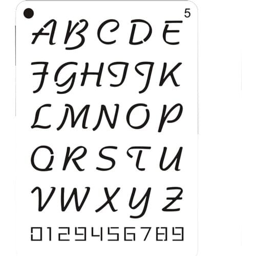 1pc Letter Stencils Painting Template Diy Reusable Scrapbooking Album Decorative Stencils Drawing Template 5