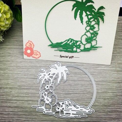 2020 new Coconut tree cutting die 2020 stencil Scrapbook photo Crafts Die Cuts DIY card Decor embossing stamp and dies craft