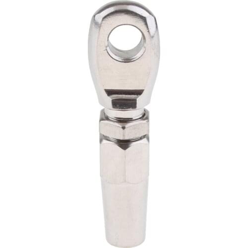 6mm Stainless Steel Wire Rope Swageless Eye Terminal End Compression