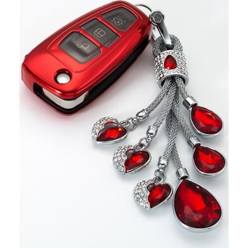 Car Key Case Cover New Soft TPU Key Shell Ring For Ford Ranger C-Max S-Max Focus Galaxy Mondeo Transit Tourneo Custom