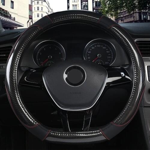 Car Steering Wheel Cover D O Shape for VW GOLF 7 2015 POLO JATTA Passat Tiguan Nissan Qashqai J11 X-trail T32 2015- 2017 2018