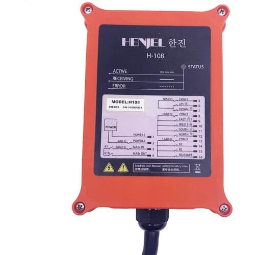 H108 chain hoist concrete pump truck radio battery for remote control