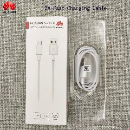 100CM Huawei 3A Fast Charging Cable Original USB 3.1 Type-C Data Cord For P20 P10 Pro Honor 9 9X X10 Pro Mate 20 30 Lite Nova 5T