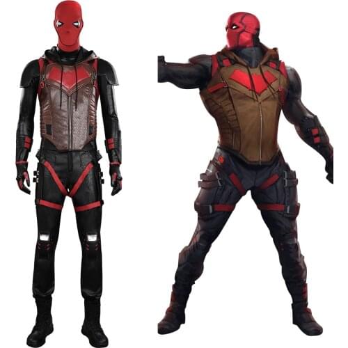 Gotham Knights Red Hood Jason Todd Cosplay Costume Outfits Halloween Carnival Suit