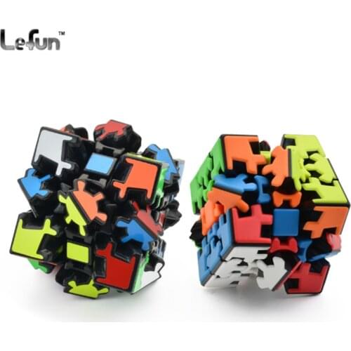 Lefun Full Sticker Gear Puzzle Magic 3x3 Cubes Speed Cube Professional Logic Game Educational Toys Autism Kids Toys brain Games