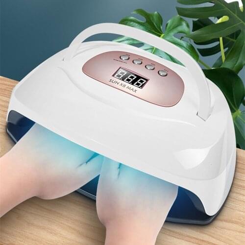 Manicure Lamp for Drying Nails X8 MAX Two Hands Led Lamp Nail 150W UV Lamp Nail Dryer Gel Lamp Sun Manicure UV Led Nail Lamp