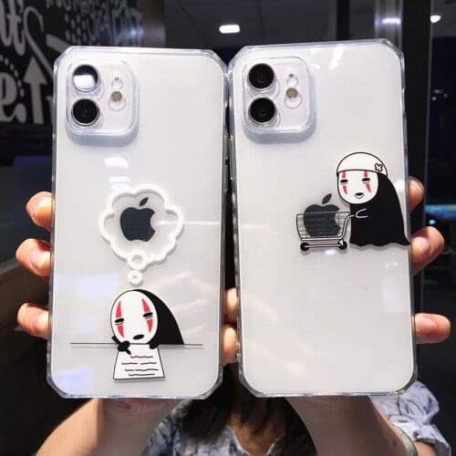 Cartoon Clear Phone Cases For iPhone 12 11 Pro X XR XS Max 8 7 Plus Soft Frame Silicone Cover For iPhone XS Max Protect Case