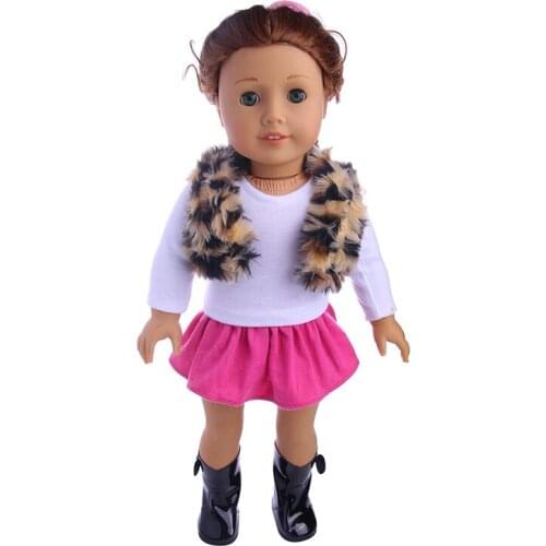 Plush vest set (package primer shirt + Bottom) for 43cm ,18inch doll