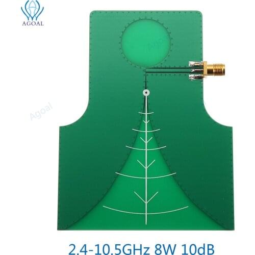 2.4-10.5GHz 8W 10dB UWB Directional High Gain Wideband TEM Antenna 2.4G Transmission Antenna