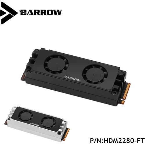 Barrow SSD M2 2280 Memory air cooling With fan RAM cooler Computer Accessories Memory cooling vest 22110 PCIE HDM2280-FT