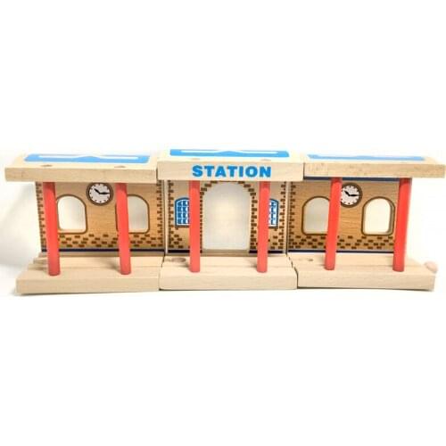 P103 Fchildren Track Game Track Accessories Train Tracks Childrens Toy Corridor Train Station Wooden Are Compatible with Wooden