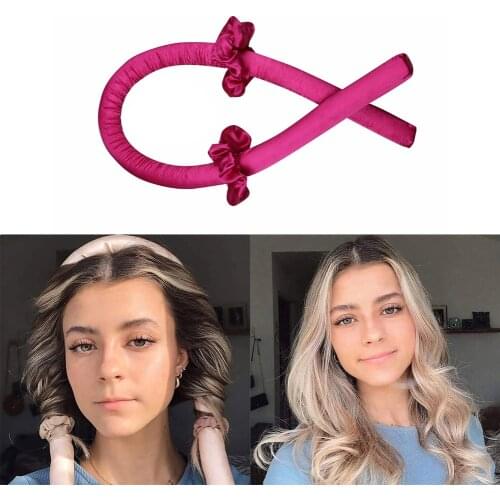 DIY Heatless Curling Rod Headband No Heat Curls Ribbon Hair Rollers Sleeping Soft Headband Hair Curlers DIY Hair Styling Tools