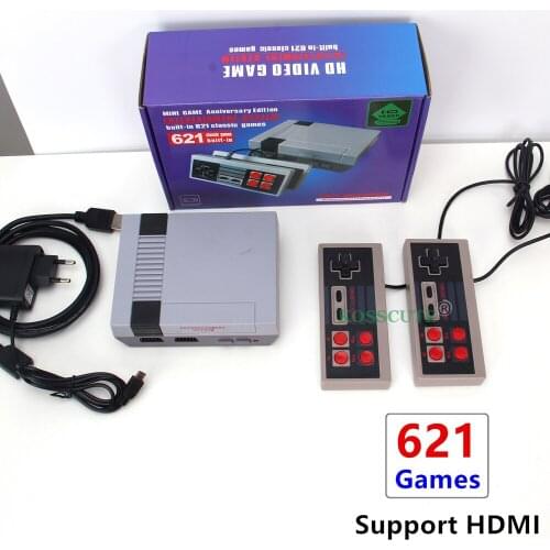 Retro Mini TV Game Console 8 Bit Handheld Game Player AV Port Kids Video Gaming Console Built-In 500/620/621 Classic Games