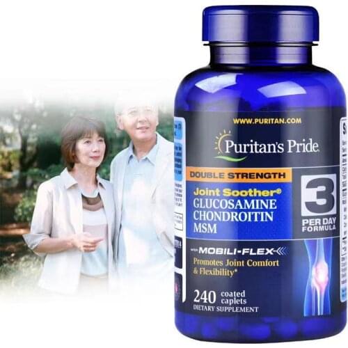 U.S.A Import Glucosamine chondroitin msm 240 tablets health food supplement body Arthralgia Give family gifts