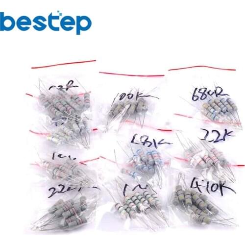 2W Carbon Film Resistance 10R-1M Package 20value*10pcs = 200pcs