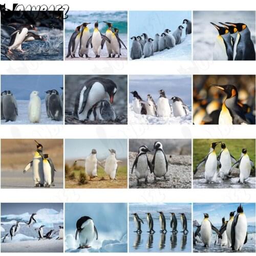 Cheerful Animal Penguin Diamond Painting 5D Diy Wall Art Cute Baby Penguin Mosaic Home Room Decoration Accessories
