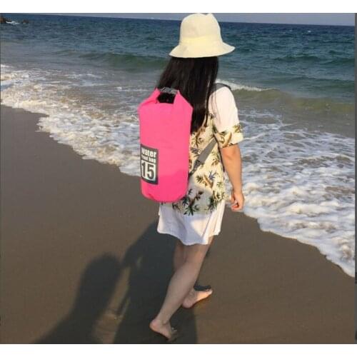 PVC Waterproof Backpack Kayak Pouch Outdoor Trekking Shoulder Dry Bag Travel Diving Boat Ocean Pack River Bag