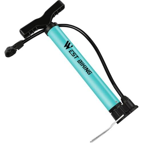 WEST Bicycle Tire Inflator 120PSI Steel MTB Bike High Pressure Air Pump for Basketball Battery Car Motorcycle bomba bicicleta