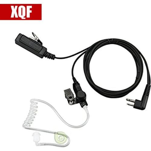 XQF 10PCS 2 Pin Covert Acoustic Tube Earpiece Headset Mic for Motorola Radio Security Door Supervisor