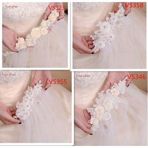 YouLaPan VS323 Wedding Veil with Flowers Wedding Veil with Pearls Bead Briddal Tulle with Hair Comb for Bride Marriage Party