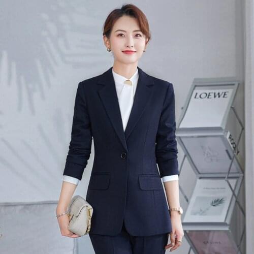 100 Kg Large Size High Quality Women Suit Trousers Two-piece 2021 New Autumn and Winter Elegant Ladies Blazer Business Trousers