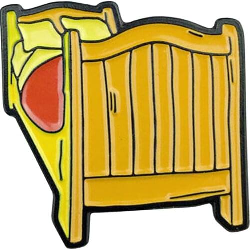 Van Gogh Bed Pin Badge