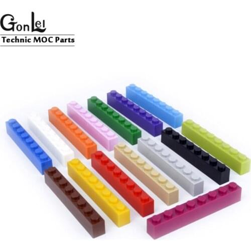 33Pcs/lot MOC Parts 3008 Brick 1x8 Thick Parts Building Blocks Bricks Education DIY Toys fit For Brick MOC Rebrickable