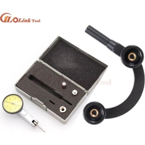 8mm Rod Dial Indicator Base Stand Center Finder Measurement Tool Support Half Round Combination Test Dial Indicator Arc Holder