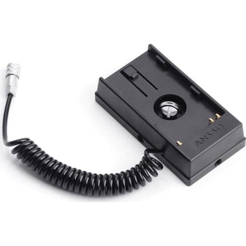 Ansso BP-U60 U30 Camera Battery Power Plate 2 Pin Spring Cable for BMD BMPCC 4K 6K Camera
