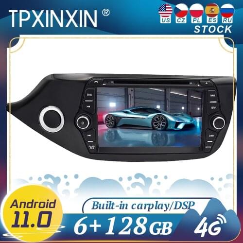 Carplay For KIA CEED 2013-2016 Android 11 Car Radio Player GPS Navigation Head Unit Multimedia Stereo WIFI DSP BT