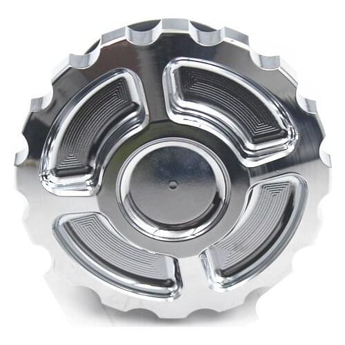 CNC Screw-In Flush Gas Moun Cap Fuel Oil Tank Cover For Harley Dyna Fatboy FLHR XLH1200 XL883 1996-up