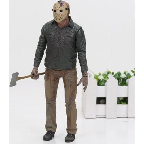 NECA Friday The Final Chapter Jason Voorhees the game 3D Freddy VS Jason PVC Figure Collectible Toy 18cm