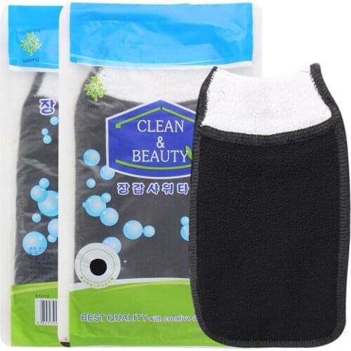 Korea Tape Back Brush Scrub Gloves Exfoliating Body Towel Massage Shower Scrubber Exfoliating Sponge Wash Bath Gloves