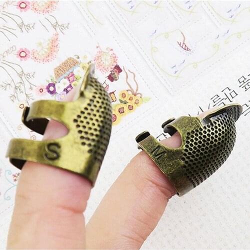 Creativity Finger Protector Thimble Sewing Special Retro Thimble Home Craft 2 Sizes DIY Thimble Durable Sewing Tools Accessories