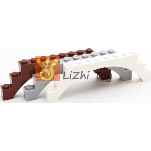 MOC Bricks 6108 Brick Arch 1 x 12 x 3 DIY Enlighten Block Bricks Compatible with Assembles Particles