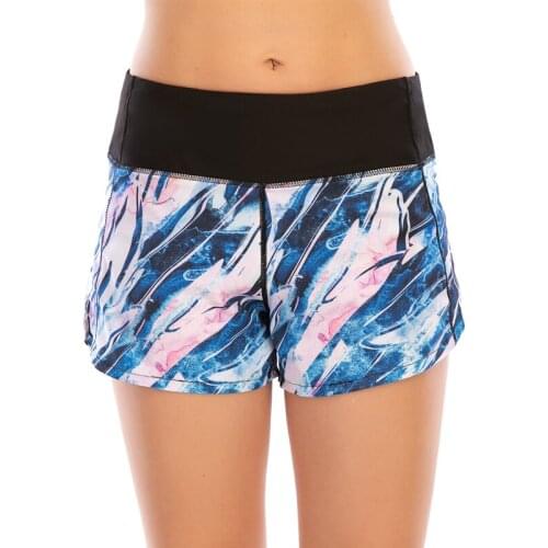 Summer Print Yoga Shorts for Women Beach Swim Rashguard Teenage Girls Quick Dry Short Trousers Ladies Gym Fitness Sports Shorts