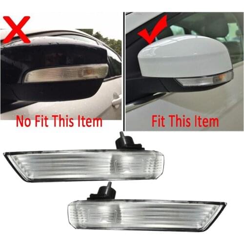 Left & Right Rear View Mirror Turn Signal Flasher Light Lamp 8M51-13B382-AA For FORD FOCUS Mondeo 2007 2008 2009 2010-2016