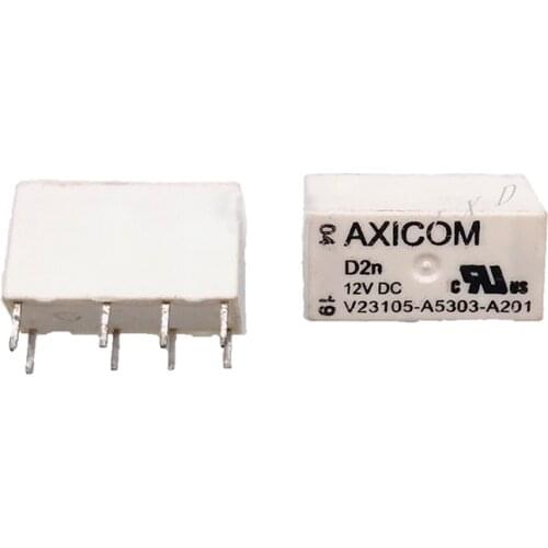 HOT NEW 12V relay V23105-A5303-A201 V23105 A5303 A201 V23105A5303A201 D2n D2N 12VDC DC12V 12V 8PIN