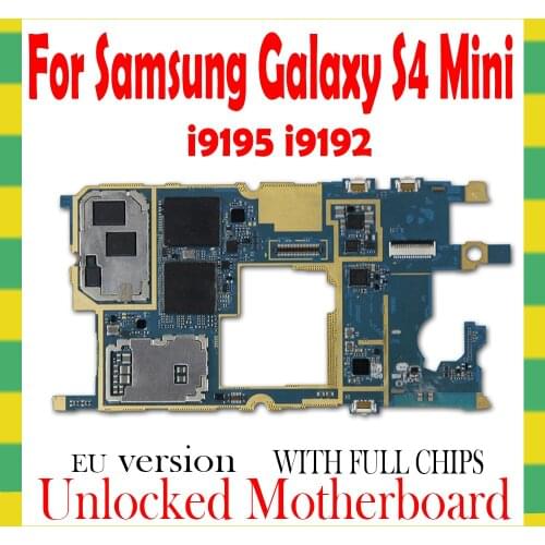 Motherboard For Samsung Galaxy S4 Mini i9195 i9190 i9192 8GB Factory Unlocked Mainboard with 4G Network support Logic Board OS