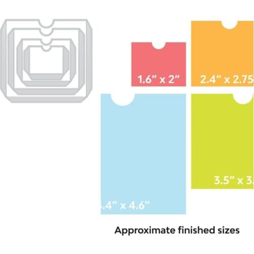 Pockets Metal Cutting Dies for DIY Scrapbooking Crafts Dies Cut Stencils Maker Photo Album Template Handmade Decoration 2021 NEW