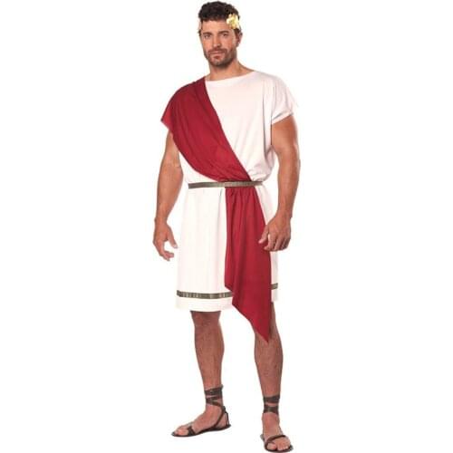 NEW Halloween Men Greek Mythology Costume Medieval Roman Warrior Cosplay Carnival Party Fancy Dress