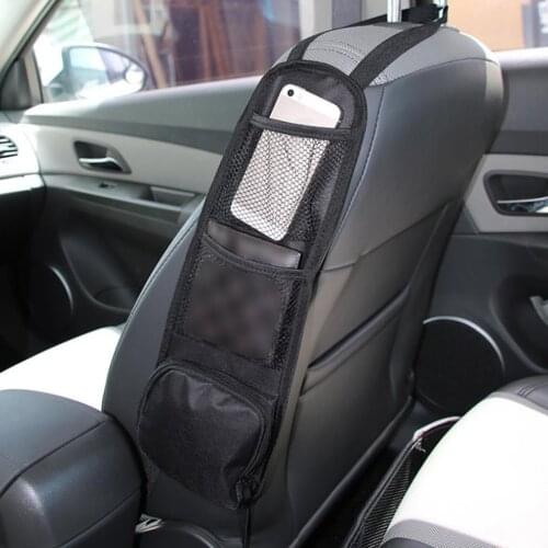 Car Seat Organizer Auto Seat Side Storage Hanging Bag Multi-Pocket Drink Holder Mesh Pocket Car Styling Organizer Phone Holder