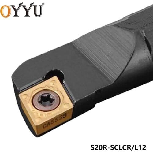 OYYU S20R-SCLCR12 S20R-SCLCL12 S20R SCLCR SCLCL Internal Turning Tool Holder CNC Boring Bar Lathe Tools Holder Lathe Cutter
