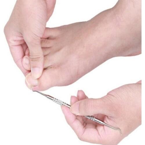 Toe Nail File Foot Nail Care Hook Ingrown Double Ended Ingrown Toe Correction Lifter File Manicure Pedicure Toenails Clean Tool