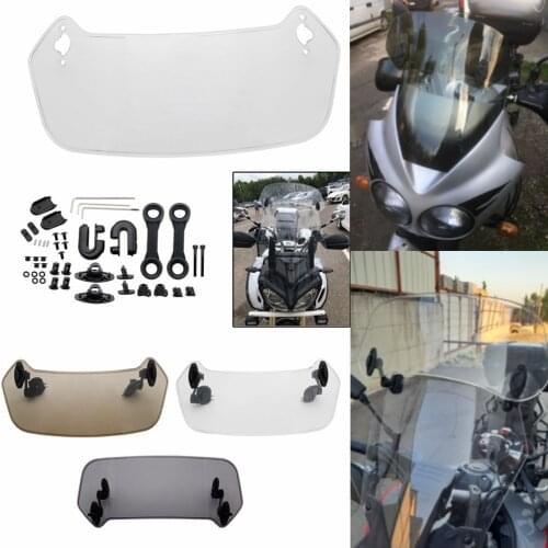 Motorcycle Risen Adjustable Wind Screen Windshield Spoiler Air Deflector for Honda BMW KAWASAKI YAMAHA HONDA SUZUKI DUCATI