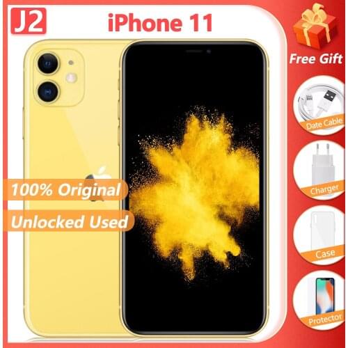 Apple iPhone 11 Liquid Retina Display Cellphone 4GB +64GB/128GB 6.1" iOS A13 Bionic 12MP Camera Unlocked Used Smartphone