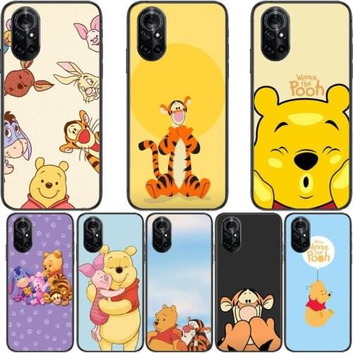 Winnie warming Clear Phone Case For Huawei Honor 20 10 9 8A 7 5T X Pro Lite 5G Black Etui Coque Hoesjes Comic Fash design