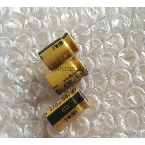 1pc Nichicon FW 470uF/50V Electrolytic Capacitors Hi-Fi Audio