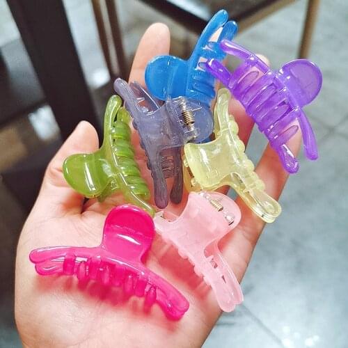 1Pcs New Fashion 6cm Color Ins Hairpin Barrettes for Women Girls Clamps Small Hair Clip Claw Accessories Headwear