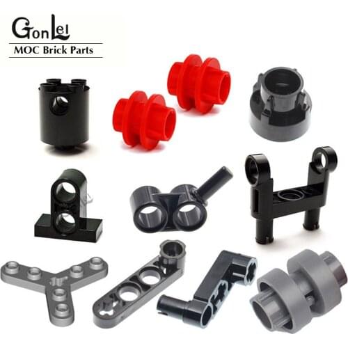 20Pcs/Lot High-Tech Liftarm Driving Ring 2L 4L Extension Vehicle Dynamic T-Beam MOC Brick Parts Building Blocks DIY Gifts Toys